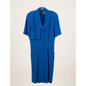 VTG Soliloquy dress is a striking cobalt blue shade with a structured, point 10